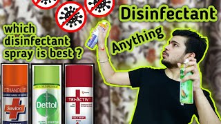 Surface disinfectant spray Review | Dettol, Savlon ,Tri-Activ