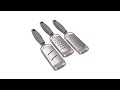 Chopped 3piece Stainless Steel Grater Set