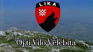 Oj ti Vilo Velebita (domoljubna pjesma o Velebitu) tekst pjesme