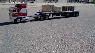 BJ is pulling a flatbed load!!!