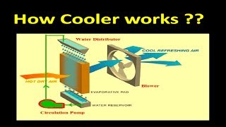 [English] How Cooler works ? / Evaporative cooling