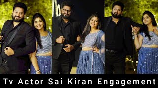 Tv Actor Sai Kiran Engagement Photos / Tv Actor Sai Kiran Got Engaged to Sravanthi