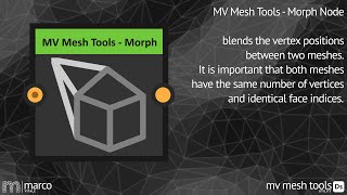 MV Mesh Tools - Morph Node