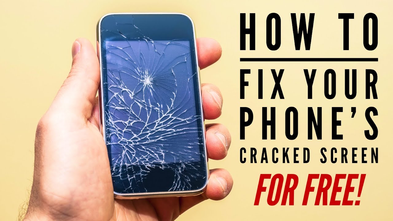 How To Fix Your Phone's Cracked Screen For Free - YouTube