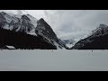 四月冰封的路易斯湖（banff）