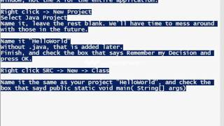 Java Tutorial 1 - Getting started, Hello World application