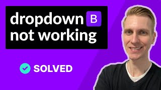 Bootstrap 5 dropdown not working (SOLVED)