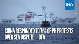 China responded to 71% of PH protests over sea dispute — DFA