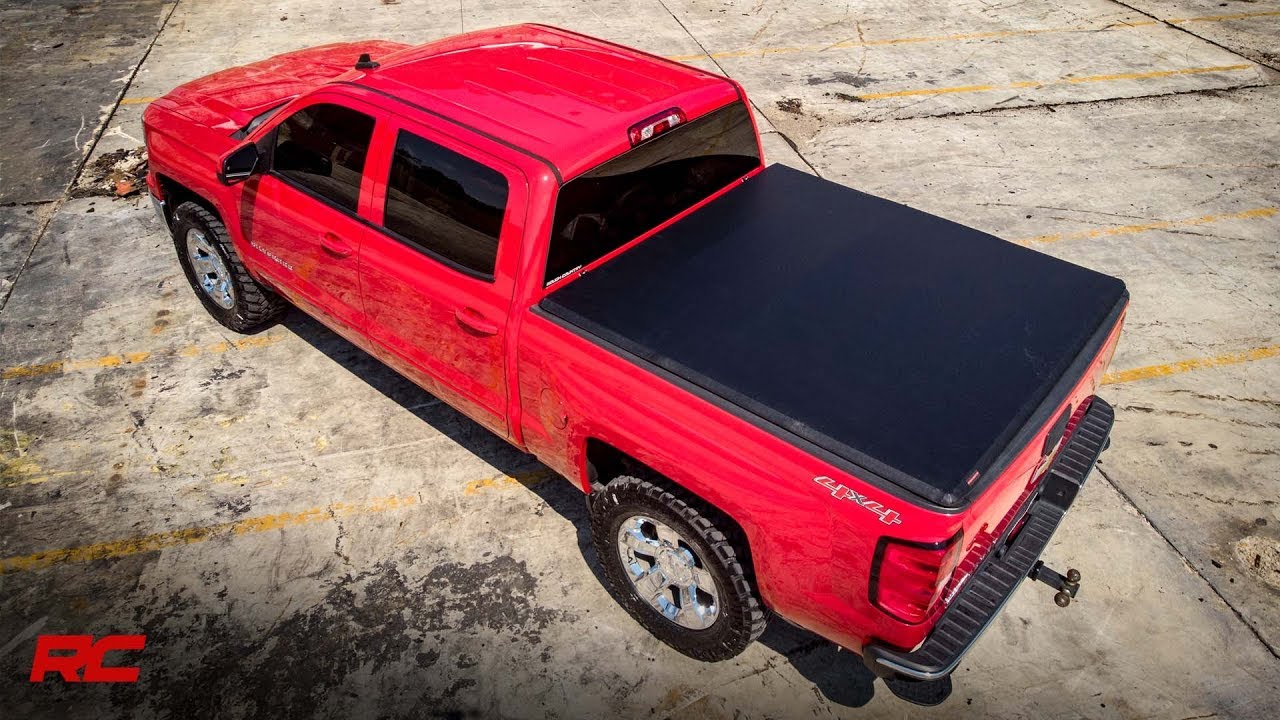 Tri-Fold Tonneau Soft Bed Covers By Rough Country - YouTube