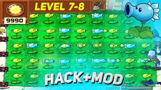 Plants vs Zombies Mod Hack - Unlimited Sun No Reload Unlimited Coin / Level 7-8 Walkthrough