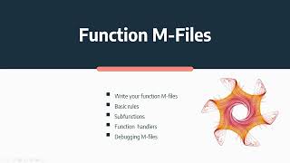 Creating function M Files and debugging code in MATLAB