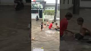 Imbas hujan deras. Binong permai, Curug terendam banjir (25/4/24) #tangerang #banjir