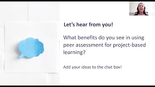 AE Live 15.3 - Implementing Peer Assessment in Project Based Learning
