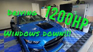 GETTING BUSY WITH MY 1200WHP 2020 GT500 3.8 WHIPPLE #mustang #shelby #ford #gt500 #streetracing