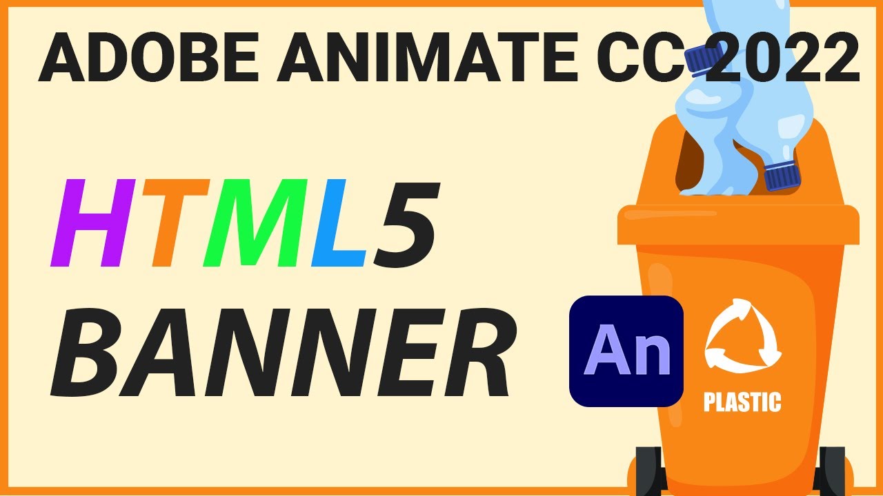 Adobe Animate CC 2022 TUTORIAL - QUICK HTML5 ANIMATED BANNER - YouTube