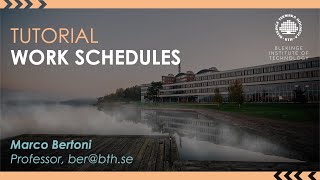 SIMIO Work Schedules