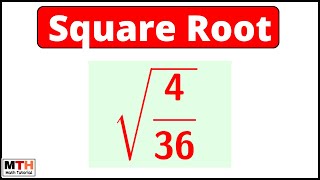 Square root of 4/36