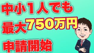 中小1人で最大750万円可能！15次電子申請スタート！ものづくり補助金