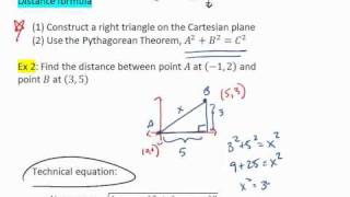 2.1 (2 of 3) Cartesian Plane, Ordered Pairs \u0026 Distance Formula.mp4