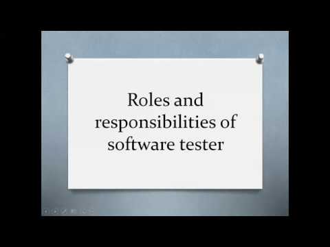 7 Roles And Responsibilities Of Software Tester - YouTube