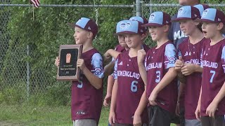 Crowds gather to celebrate New England Little League Champions on Sunday