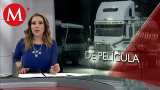 VIDEO: Trailero evita asalto en plena carretera de Tulancingo