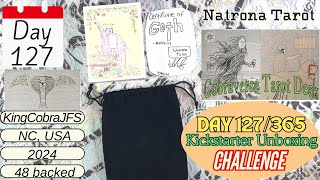 AKU130 - Day 127/365 Day #Kickstarter ✍🏻 Natrona Tarot #unboxing #unboxingvideo #flipthrough