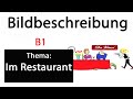 B1- Bildbeschreibung (telc) Teil 1: Bild-Aufbau (Im Restaurant)