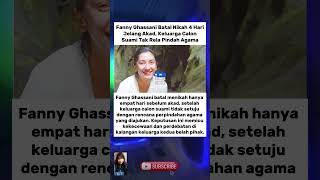 Fanny Ghassani Batal Nikah 4 Hari Jelang Akad, Keluarga Calon Suami Tak Rela Pindah Agama