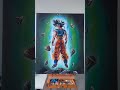 goku ultra instinct sign anime oil painting