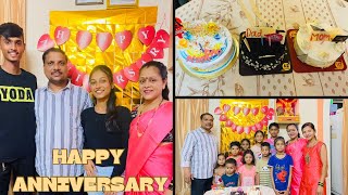 #vlog19 Happy anniversary mom \u0026 dad❤️🎊 | family | | kamble pooja|