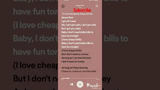 sia-cheap thrills ft Sean Paul(video lyrics) #sia#seanpaul#viral#7clouds#loku#tajtracks