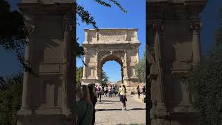 The Arch of Titus, Rome || #TinyTours #Shorts