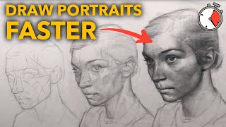 How I got FASTER at PORTRAIT DRAWING