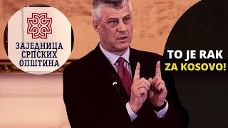 TAČI: DIJALOG SA SRBIJOM JE BESMISLEN, zajednica znači Republiku Srpsku na Kosovu bez priznanja!