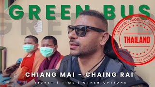 Monk-Approved Comfortable Green Bus | Chiang Mai to Chiang Rai | Thailand