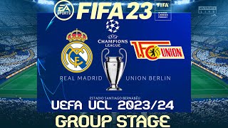 FIFA 23 Real Madrid vs Union Berlin | Champions League 2023/24 | PS4 Full Match