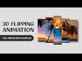 CSS 3D Flip Hover Animation | CSS Animation Examples