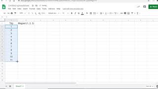 Simulation using Google Sheets