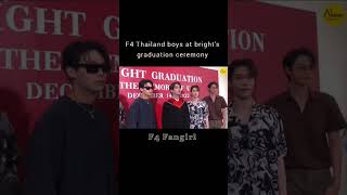 Bright, Win, Dew, Nani in bright's graduation ceremony #brightvachirawit #shorts #trendingshorts