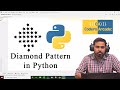 Printing Patterns in Python || The Diamond Pattern