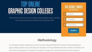 Graphic Design Online Degree Course Top Ten List
