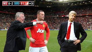 The Day Sir Alex Ferguson & Rooney Taught Football to Arsene Wenger & Arsenal