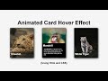 Animated Card Hover Effect | Html & CSS | CodeEra