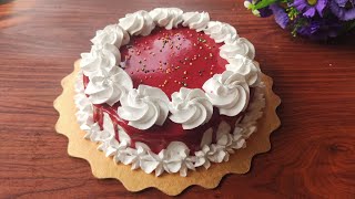 ভ্যালেন্টাইন স্পেশাল রেড চকলেট কেক || valentines cake || red velvet cake|| red chocolate sponge cake