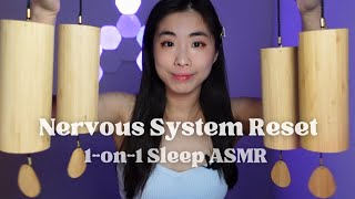 Healing Frequency for Nervous System Reset | Sleep ASMR Sound Bath with Chimes and Singing Bowls