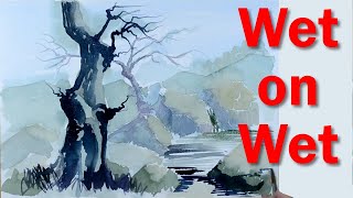 Watercolour Painting: Captivating Demonstration of Wet on Wet Techniques - PART 3