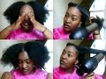 HOW TO BLOW DRY NATURAL HAIR TENSION METHOD | Yemurai Crawford | YemuDaily | Yemu