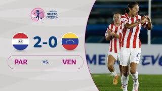 PARAGUAY vs. VENEZUELA [2-0] | RESUMEN | CONMEBOL SUB20 FEM | FASE FINAL