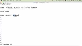 Bash Shell Scripting Tutorial: Reading User Input from the Terminal and Print it